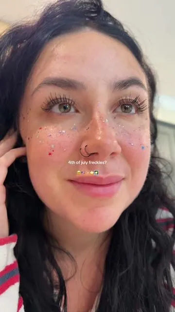 these are SO CUTE OMG #4thofjuly #glitterfreckles 