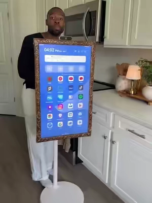 Portable tablet tv can do almost anything. Love it! #tablettv #portabletv #rollingtv #rollingtablet #dealsforyoudays 