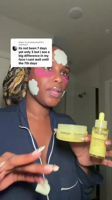 Replying to @nicoleburke815  Glutathione dark spot serum and patches  #darkspots #hyperpigmentation #manyo #dealsforyoudays Have patience with your skin babies. Results may vary 💕💕