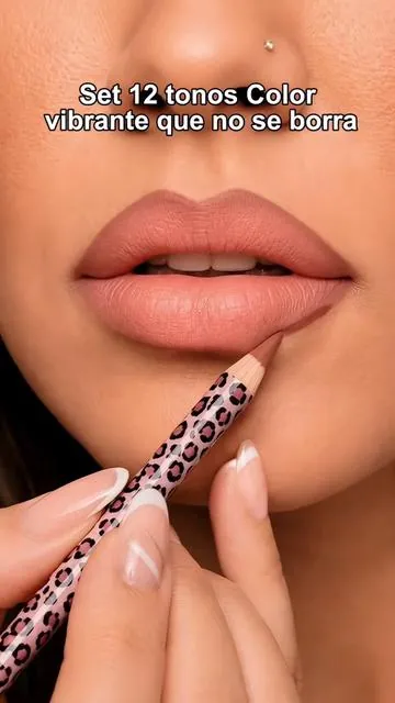 Full 12-Color Lip Liner Set – Matte High Pigment, Long-Lasting Non-Fading for Lip Contouring & Lipstick Base, Natural & Bold Lip Looks - Must-Have Beauty Tool for Women, Lip Makeup, Cosmetic Sets#tiktokshop #fyp #waterproof #lipliner 