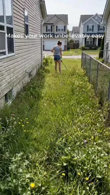 Don’t stick your hands into overgrown grass  where bugs and snakes love to hide.clear the danger zone safely with 21v beast from a distance#gardeningforbeginners #yardcare #safeticlean 