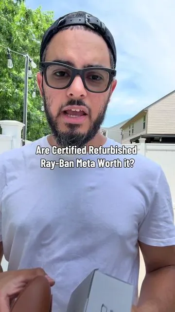 Definitely recommend getting your Ray-Ban Meta Glasses Certified Refurbished. Not only are you saving a bunch of money, but they are backed by a 1 year manufacturer warranty and come in excellent condition. So its a win win for anyone who gets these. #raybanmeta #raybanmetaglasses #raybanmetasunglass #dealsforyoudays #summerwins 