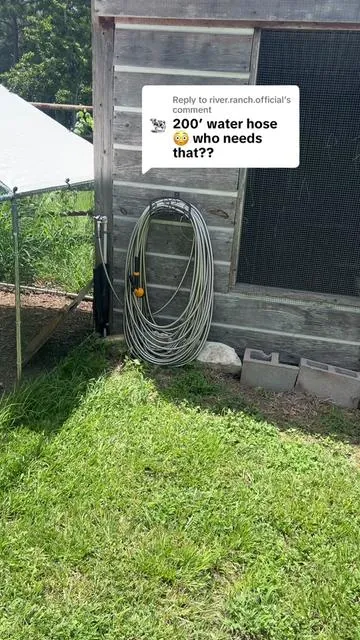 Replying to @river.ranch.official #waterhose #farmlife #yardwork 