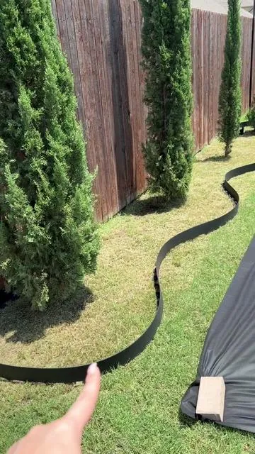 Landscaping edging #TikTokCreatorSearchInsightsIncentive #lanscaping #patio #backyard #dealsforyoudays @VEVOR Outdoor Store 