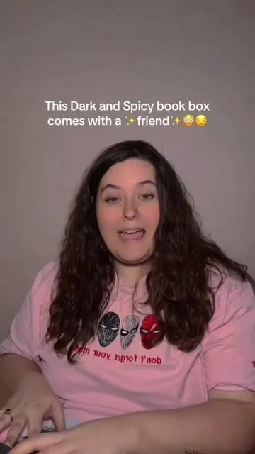 Dark and Spicy blind date with a book 👀🖤 #blinddatewithabook #bookbox #blinddatewithabookbox #darkromance #spicybooktok 