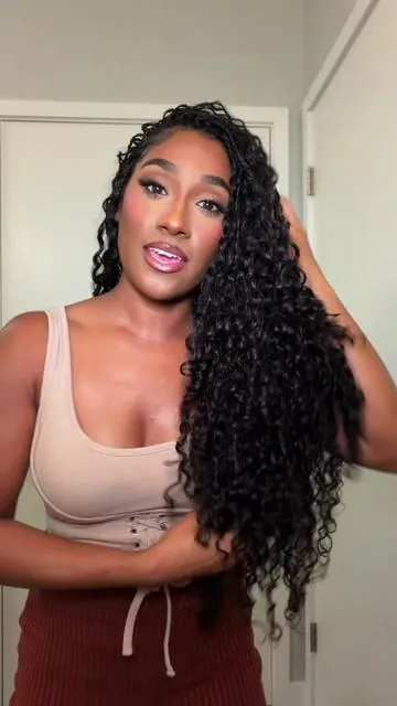 Everyone keeps asking about this hair, so here’s everything you need to know 👀✨ @OQHAIR @oqhairshop #oqhair #oggluelesswigs #burmesecurly #crochethair #tiktokshopspringglowup  