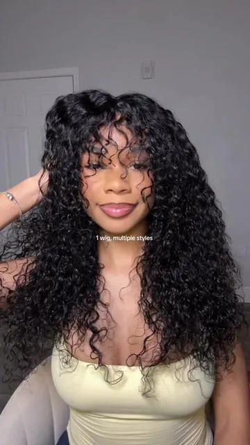 @UNice Hair @UNICE @UniceHairCo 💛💛 #unicehair#summerwins #dealsforyoudays #bangwig #curlybangs 