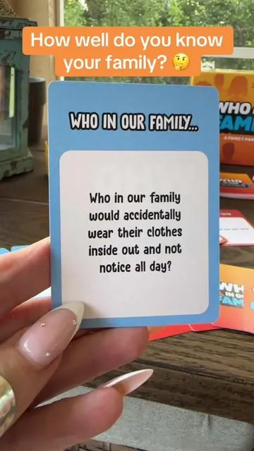 Who is it!? 🤔 @Do Or Drink #GameNight #whointhefamily #familygamenight #familygames #dealsforyoudays