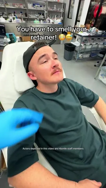 Do you have retainer breath??🤢😱 #mouthwash #ad 
