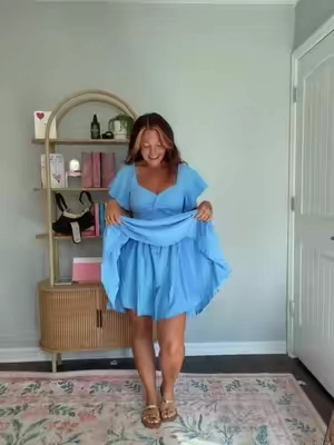 this dress is so girly and flowy but a great respectable length 