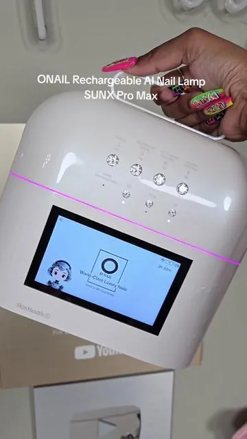 ONAIL has done it again! This is the *NEW* Rechargeable AI Nail Lamp with built-in battery pack and handle. 🔸️109 LED lights for 2x faster curing 🔸️65 watt super charging (20 mins to fully charge) 🔸️Precise nail recognition  🔸️Tracks and focuses the UV lights only on the nails reducing skin exposure by 95% I love how ONAIL is constantly improving their products. They really listen to the feedback to see how to make their products better.  @Onail_Official  #onailailamp #naillamp #onailrechargeableainaillamp #onail #longhairprettynails 