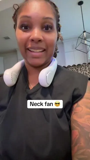 Hands-Free Neck Fan - Portable Wearable Cooling, Lightweight U-Shaped Design for Summer Travel, Outdoor Activities, Office, Commuting & Everyday Comfort 