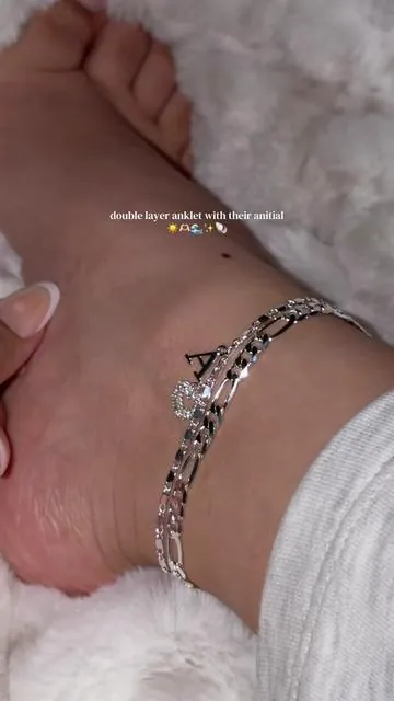durable and tarnish free #anklet #ankletbracelet #dealsforyoudays #initialanklet #ankletseason 