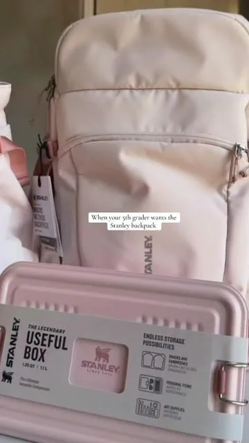 What can I say , she’s spoiled 😭😮‍💨🔥🎀 #stanley #backpack #dealsforyoudays #pink #girlythings 