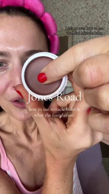 Replying to @Milane Jones Road duo in action ✨ “What The Foundation” + Miracle Balm = effortless skin but better 💕 @Jones Road #over40skincare #jonesroad #skincareover40 #glowyskin #dealsforyoudays 