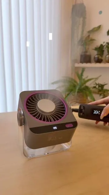 Pop it on your counter, and say goodbye to melting makeup and sticky skin. Total summer must-have! #deskfan #makeupessential #summercooling#DealsforYouDays