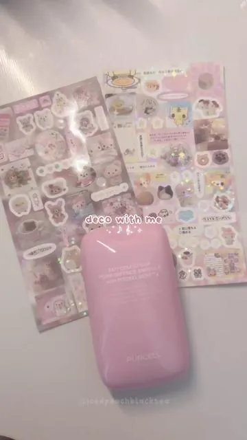 excited to deco the other side with more stickers 🙈 ⋆˙⟡ - YS: PYOZ009 - ⋆˙⟡ #purcell #kbeauty #asianskincare #kskincare #facemist 