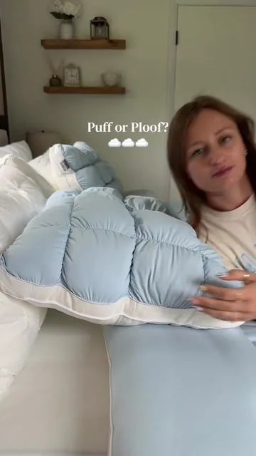 Love em both I don’t think I can pick a favorite 😮‍💨 #mellowsleep #mellowpuffpillow #mellowploofpillow #coolingpillow #mellowpillow 