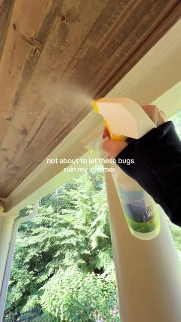 Plant-based peppermint oil bug spray that’s pet friendly, actually smells good and repels ants, roaches, spiders, mosquitoes and pesky carpenter bees🌿☀️@Reliant Pet #pestcontrol #bugspray #nontoxicliving #outdoorliving #dealsforyoudays home Maintence, peppermint oil 