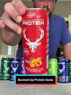 Bucked up’s new protein drink! #buckedup #protein #proteindrink #summeressentials  