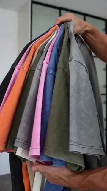 POV: Your gym fit just got a glow-up 🍑 5PCS oversized retro shirts = sweat absorption + *so* many colors 🔥 #GymStyle #TikTokMadeMeBuyIt #OversizedTees #FYP