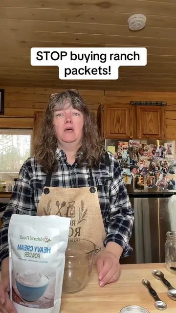 I love finding simple ways to replace store-bought packets with homemade pantry staples! Today I’m using Heavy Cream Powder to make a delicious homemade ranch seasoning mix that’s perfect for dips, dressings, vegetables, potatoes, popcorn, and so much more. #PantryStaples #CookingFromScratch #HomesteadKitchen #dealsforyoudays  #bakinghacks @Z Natural Foods