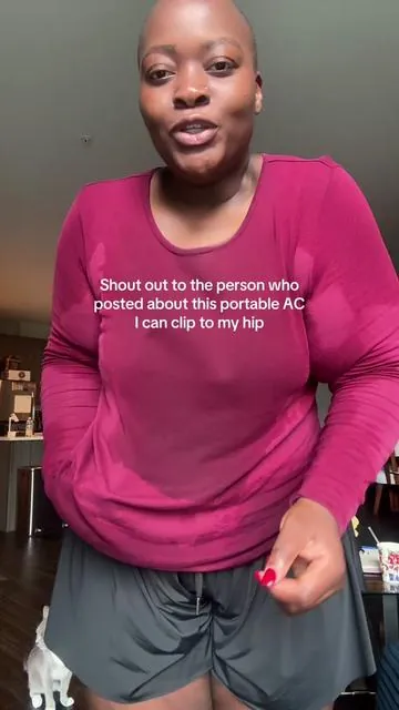 The way my sweaty ass is going to have this clipped to my hip all summer! #fan #portablewaistfan #portablefan #portableac #dealsforyoudays 