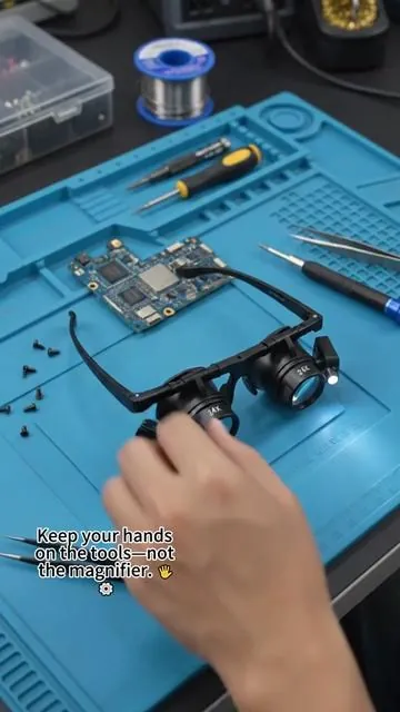 Master the microscopic world. Repair with absolute confidence. 🔍🛠️#MagnifyingGlass #SmartphoneRepair #WatchRepair #MicroSoldering #PrecisionTools