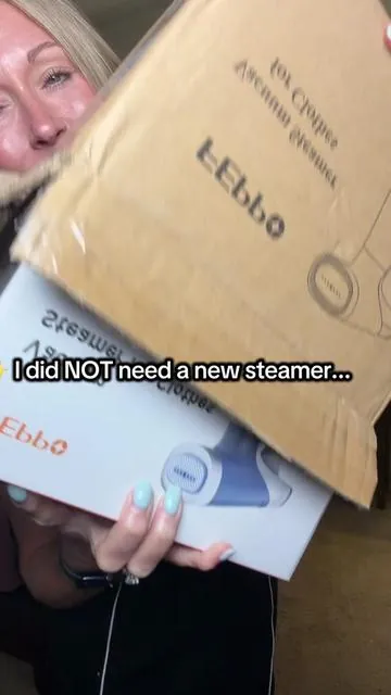First time trying this handheld steamer, and I get the hype. I was influenced by the steam suction feature, the larger water tank and the fact that it actually stands upright on its own. I already had a steamer, so I definitely didn't need another one... but I'm seriously impressed with this one. It made quick work of the wrinkles and was so easy to use. Bonus: it's currently on sale with free shipping! 🙌✨ #handheldsteamer #laundryhack #dealsforyoudays 