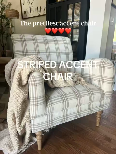 This chair wasn’t on my vision board, but now I can’t imagine this room without it. It’s where I drink my coffee, scroll TikTok, and pretend nobody needs me for five minutes. ☕😂 #chair #chairs #accentchair #furniture #dealsforyoudays 