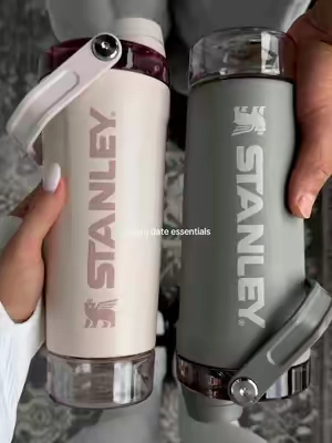 We even match our bottles 🤍 #stanley #shakerbottle #stanleytumbler #gymessentials #dealsforyoudays 