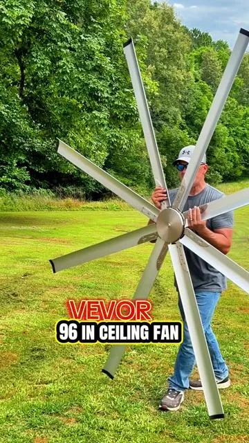 Big airflow without the bulky look. This VEVOR 72–84- 96 inch ceiling fan has a 6-speed remote, dimmable light option, and is perfect for shops, garages, patios, barns, living rooms, and large open spaces. Keyword block: VEVOR ceiling fan, large ceiling fan, 72 inch ceiling fan, 84 96 inch ceiling fan, garage ceiling fan, shop fan, barn fan, patio ceiling fan, outdoor ceiling fan, big room fan, remote control fan, dimmable ceiling fan, farmhouse ceiling fan, high airflow fan, summer cooling, Father’s Day gift, home upgrade, garage upgrade, shop cooling Hashtags: #VEVOR #CeilingFan #GarageUpgrade #SummerVibes #TikTokShopCreatorPicks