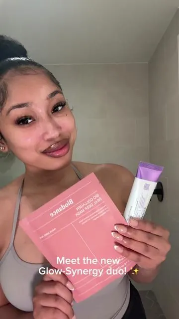 That glass skin glow hits different ✨ @Biodance Store US collagen mask + the new Caviar PDRN Capsule Cream underneath 💜✨ #Biodance #CapsuleCream #PurpleCream #PDRNcream #koreanskincare  