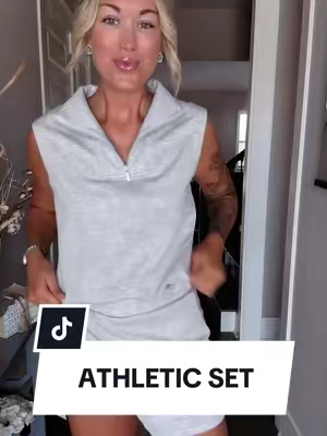 This set is a 10/10! It is such good quality & so comfy! It comes in a few other color options. Go ahead and snag it while it’s in stock! #athleticset #SummerFashion #womensfashion #DealsForYouDays #fyp 