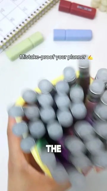 Mistake-proof your planner✨#iigen #schoolsupplies  #planner#backtoschool#erasablepen 