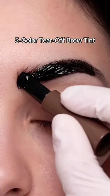 Long-Lasting Pigment For Defined Thick Brow #peeloffbrowtint #eyebrows #browtint #waterproofeyebrow #summervibes 