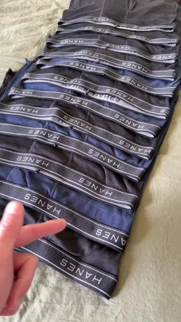 @Hanes 12 pack 100% cotton men’s underwear. #hanes #underwear #mensunderwear #DealsForYouDays #tiktokshopcreatorpicks 
