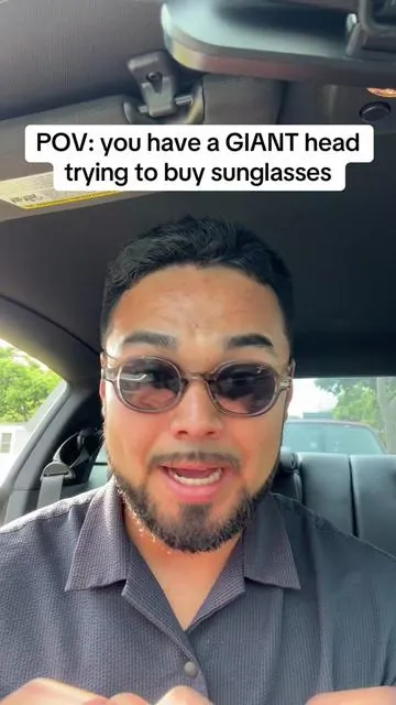 These are incredible #tiktokshop #sunglasses #bighead 