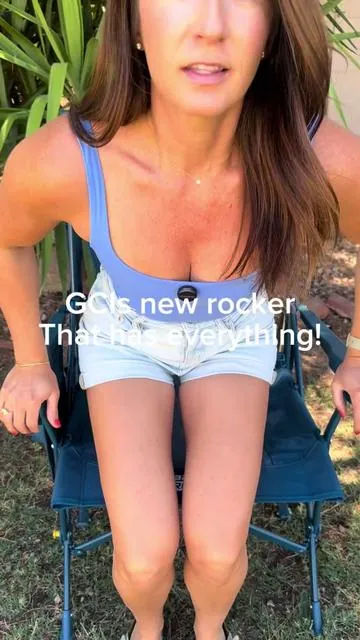 The new GCI breeze rocker is probably the most comfortable one yet!! #gci #campingchair #outdoorrockingchair #ad #rockingchair 