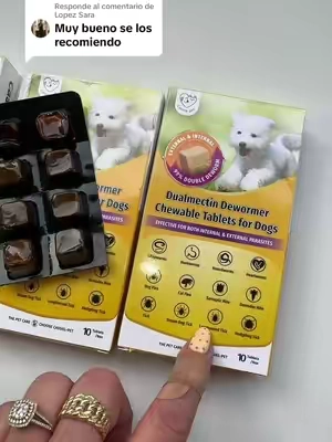 Respuesta a @Lopez Sara Masticables de bienestar para perros Cassiel: mezcla natural de hierbas, sabor a pollo, apoyo digestivo, cuidado de la piel y el pelaje, premios blandos para uso diario.#DealsForYouDays#