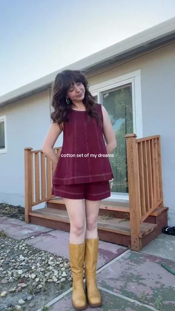easiest outfit ever and it’s adorable #cottonsets #dealsforyoudays #summervibes 