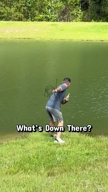 Dropped my endoscope in the pond and found a gator. Then things got really interesting. Found my wife’s keys in the couch, saved $250 on gutters, and pulled my neighbor’s ring from her drain. This little waterproof camera connects straight to your phone and sees everything. My wife got me this for Father’s Day and it might be the best gift I’ve ever gotten. Free shipping, easy returns. Click the link. #fathersdaygift#endoscopecamera#dadtools #fathersdaygiftideas#handyman 