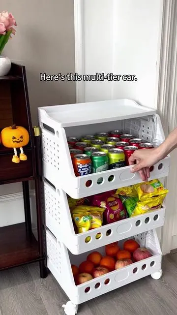 Having this rolling cart has made things so much more convenient for me#snacks #kitchen#DealsforYouDays#TikTokShopDealsforYouDays