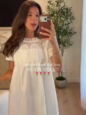 The most simply beautiful summer dress🌷 #summeroutfits #summerdress #vacationoutfits #babydolldress #whitedress 