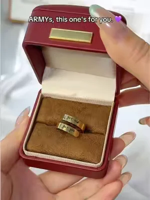 The BTS ring with meaning. 💜🌟#bts #army #armybomb#btscomeback #btsconcert