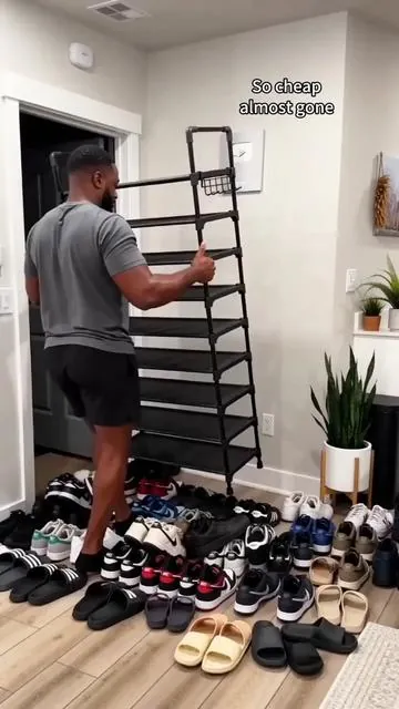 Kitsure 10 tiers shoe rack. #shoes #tennisshoes #shoerack  #organize 