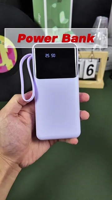 4 cables,3 socks,with a digital display that can clearly display the power,and also provides LED lighting.All these can be done with just a power,and now its price is very favorable😍 batterpack#travelcharger #portablecharger #charger #powerbank #powerbankcharger