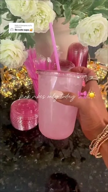 Replying to @kesaplan.no.1 Pink aesthetic drinks just hit different 💕✨ There’s something about turning a simple everyday drink into a cute little moment that makes everything feel more fun. These pink aesthetic cups instantly upgrade even the most basic drink into a full vibe—perfect for summer days, girls nights, parties, or just romanticizing your everyday routine. If you’re in your “soft life, everything pink” era… this is your sign 🎀 #dealsforyoudays #summerwins • #T#TikTokMadeMeBuyIt #P#PinkAesthetic #SummerVibes 