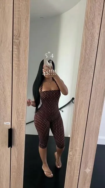 You crazy if you kiss this deal!!! 😻🤫 #fyp #polkadotjumpsuit #outfitinspo #tiktokshop #brunchoutfit 