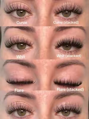 Stacked vs unstacked for these fulluxy lashes 🖤